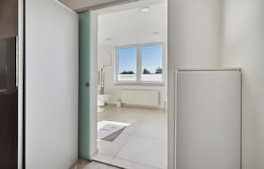 Shower, hair dryer
