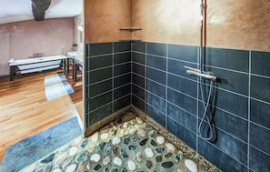 Combined shower/tub