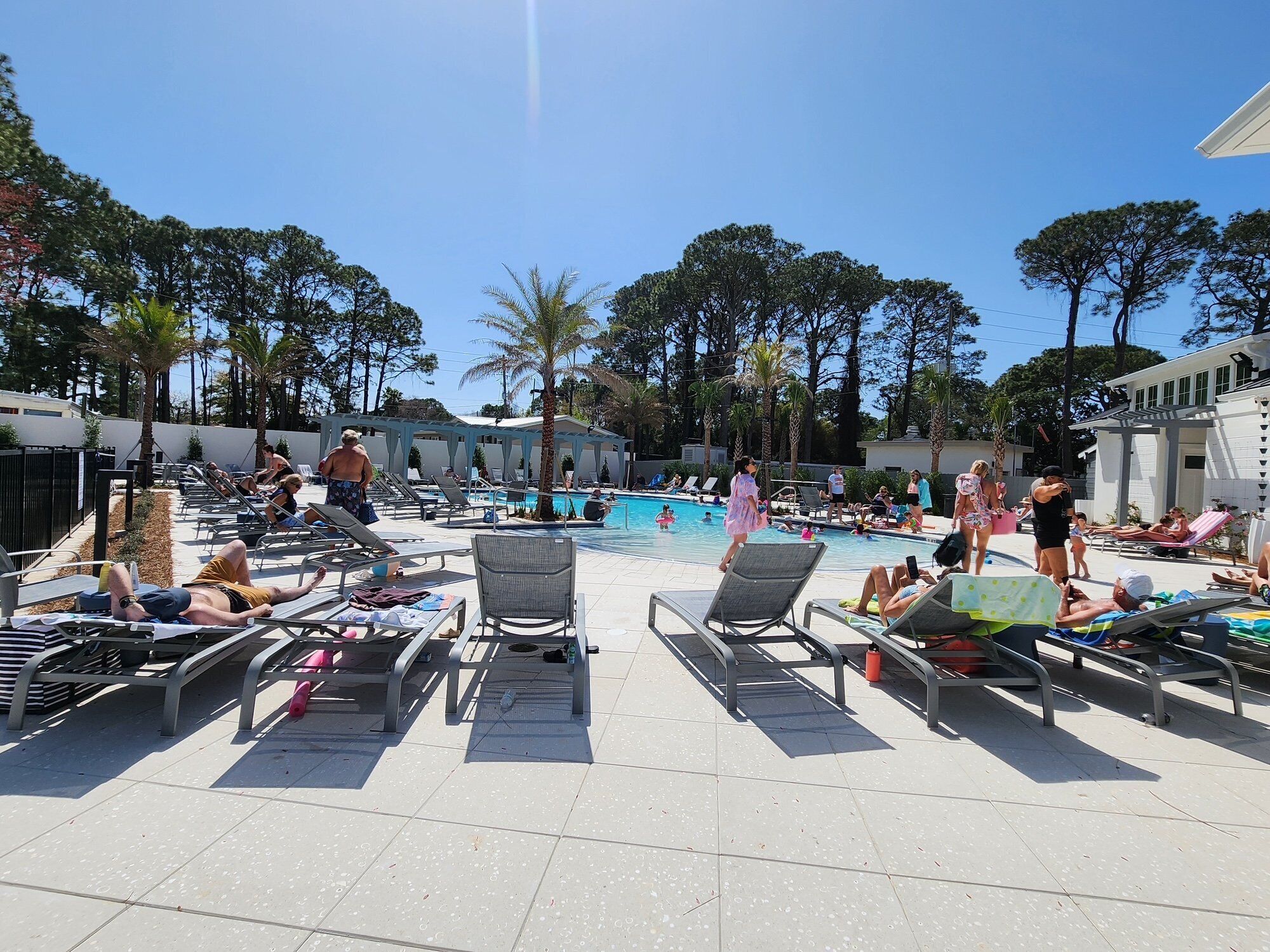 Una piscina riscaldata