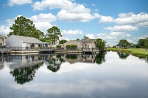 Exterior - Waterfront Deck, Golf Cart,  Linkside Village 437 (Miramar Beach)