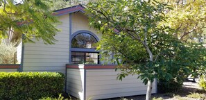 Property grounds - Santa Barbara Cape Cod style end unit in wooded parklike area. (Santa Barbara)