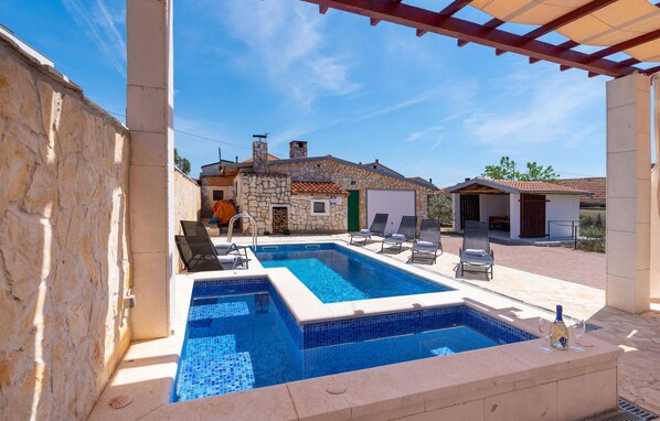A heated pool