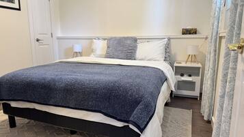 2 bedrooms, travel crib, free WiFi, bed sheets