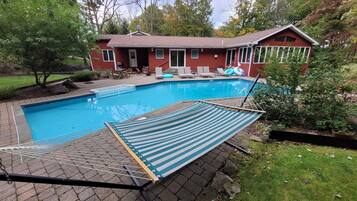 Indoor pool, outdoor pool