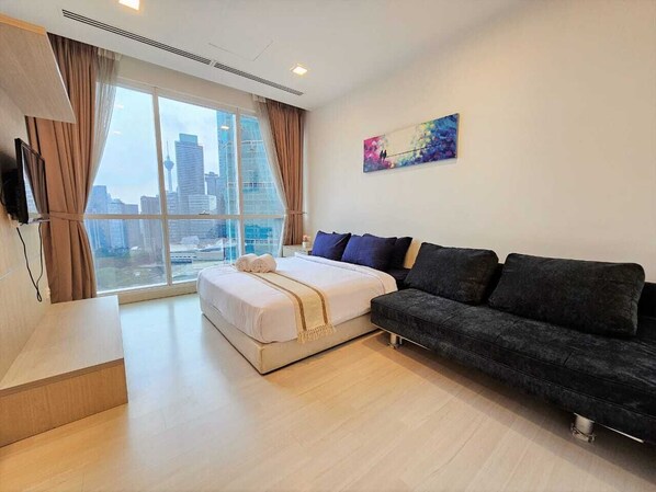 Appartement Ville | 2 chambres, bureau, fer et planche à repasser, accès au Wi-Fi (inclus)