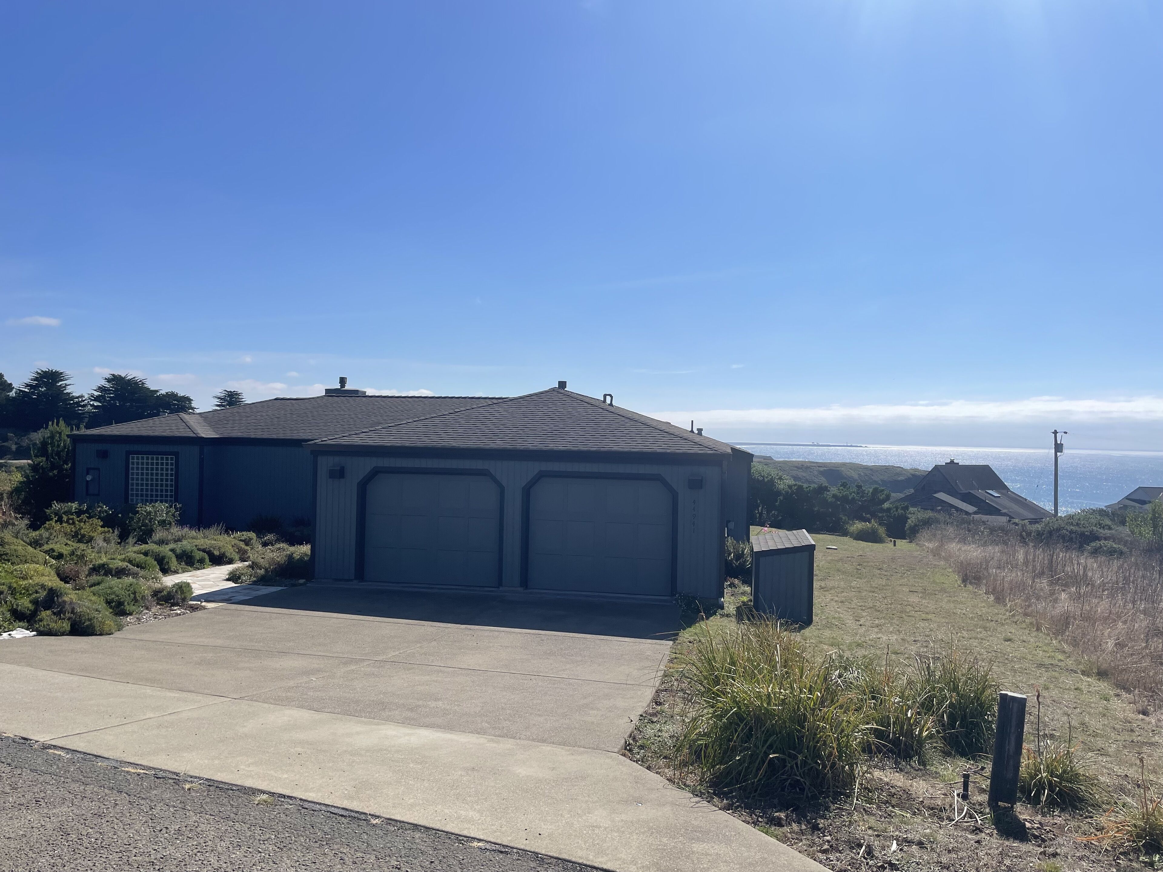 Beautiful single story home with lighthouse and panoramic ocean views.