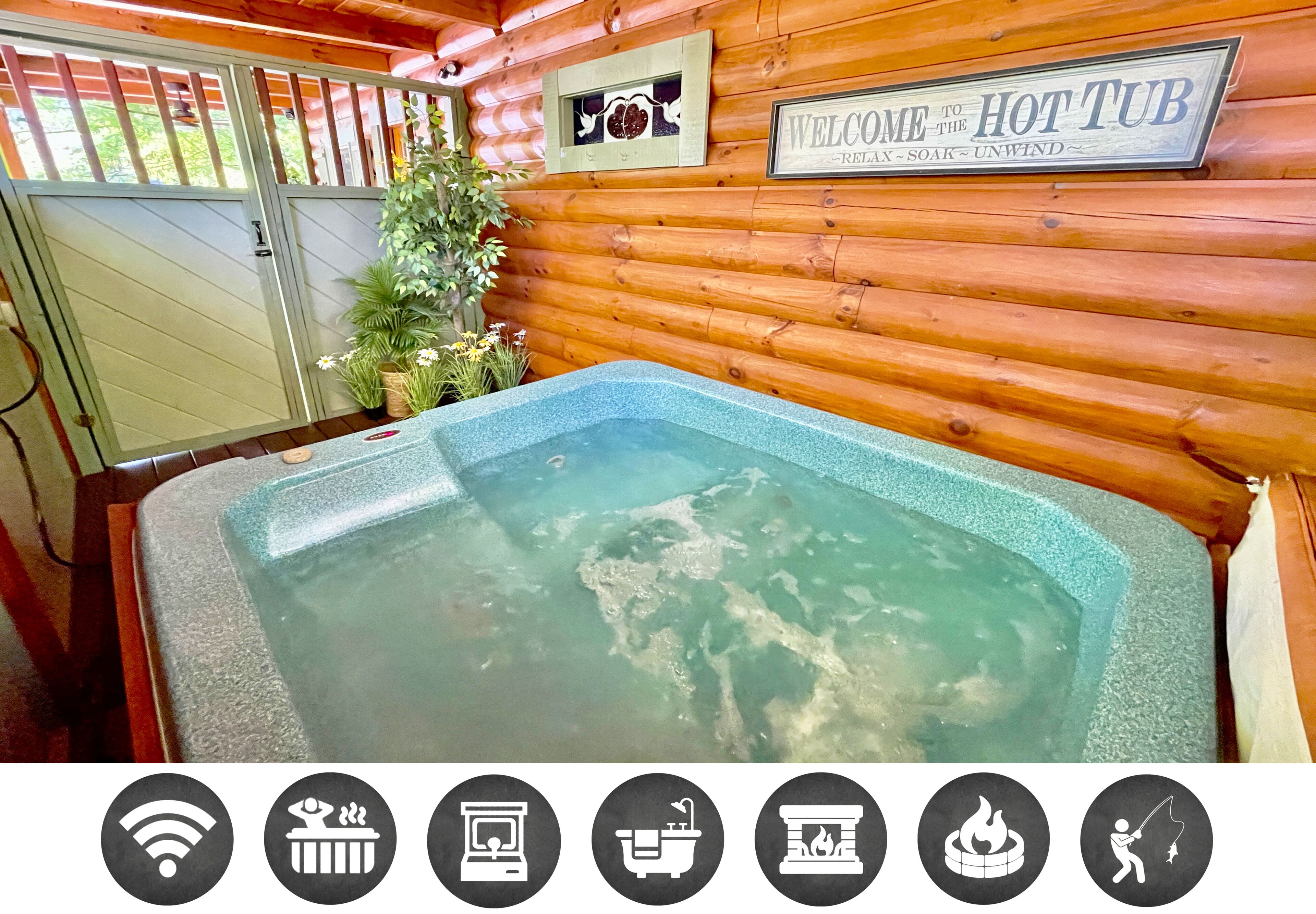 Cabin, 1 Bedroom | Private spa tub