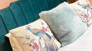 Premium bedding, free minibar, desk, laptop workspace