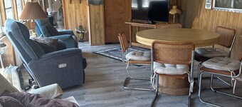 Retreat for tournament fishermen and hunters.