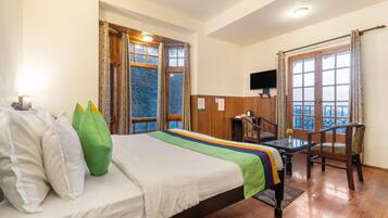 Deluxe Room, Mountain View | Individually furnished, desk, iron/ironing board, bed sheets