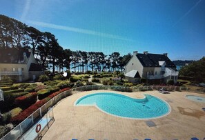 Piscine extérieure, piscine chauffée