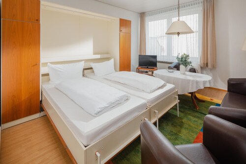 Ferienwohnung 7 im Haus Tiemann befindet sich im 1. OG mit Balkon