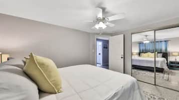 2 habitaciones, tabla de planchar con plancha, internet y ropa de cama