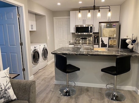 Interior. Newly renovated apartment on Main Street