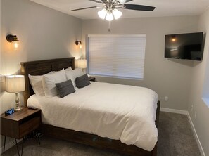 1 dormitorio, escritorio, tabla de planchar con plancha y wifi gratis