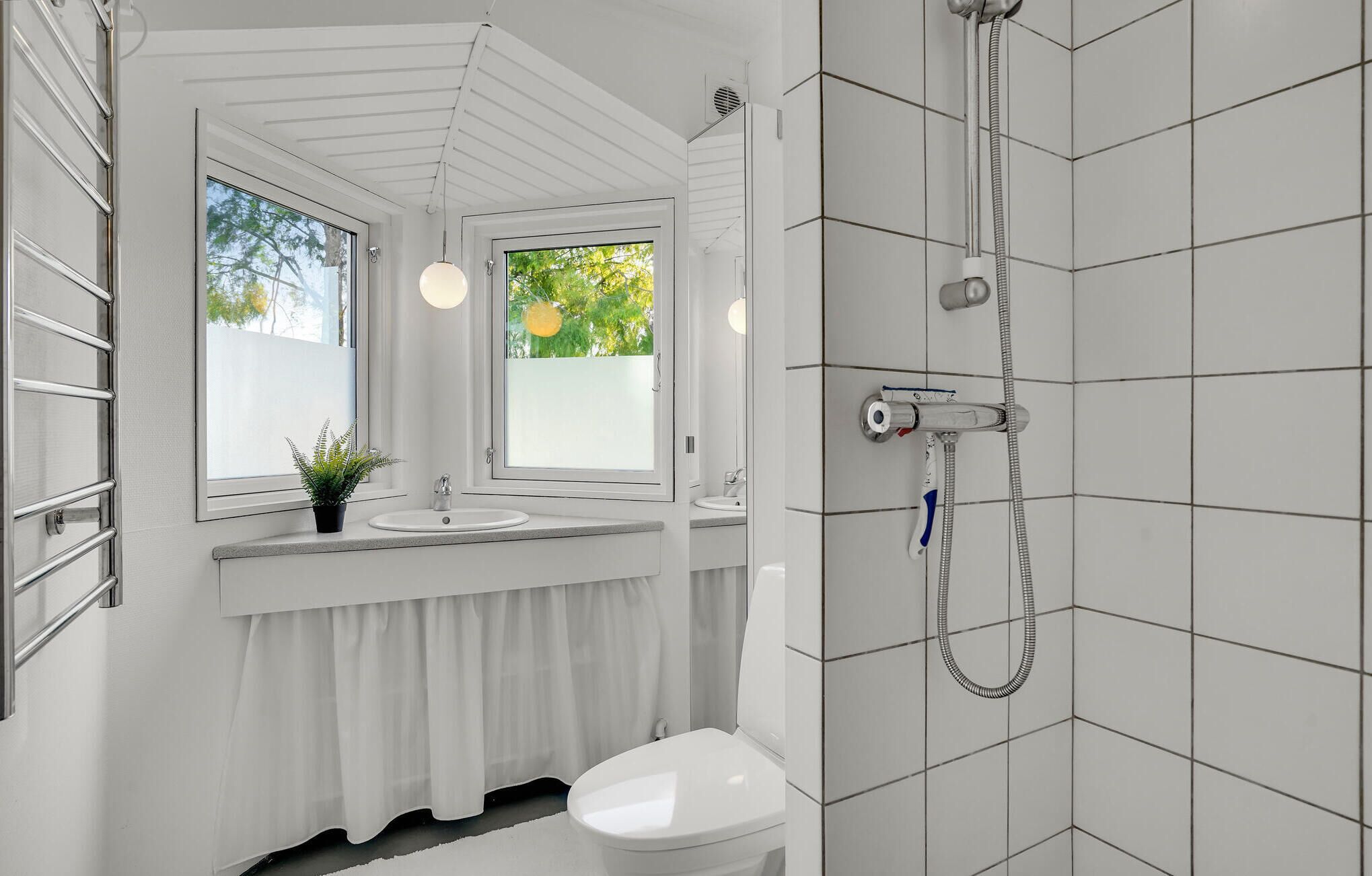 Douche, séchoir à cheveux