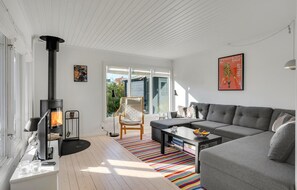 Televisión, chimenea
