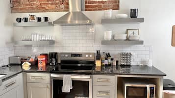 Microwave, oven, stovetop, dishwasher