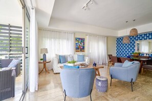 TV, offices - Beach Condo w/ Ocean View A-203 @ Costa Atlantica (Punta Cana)