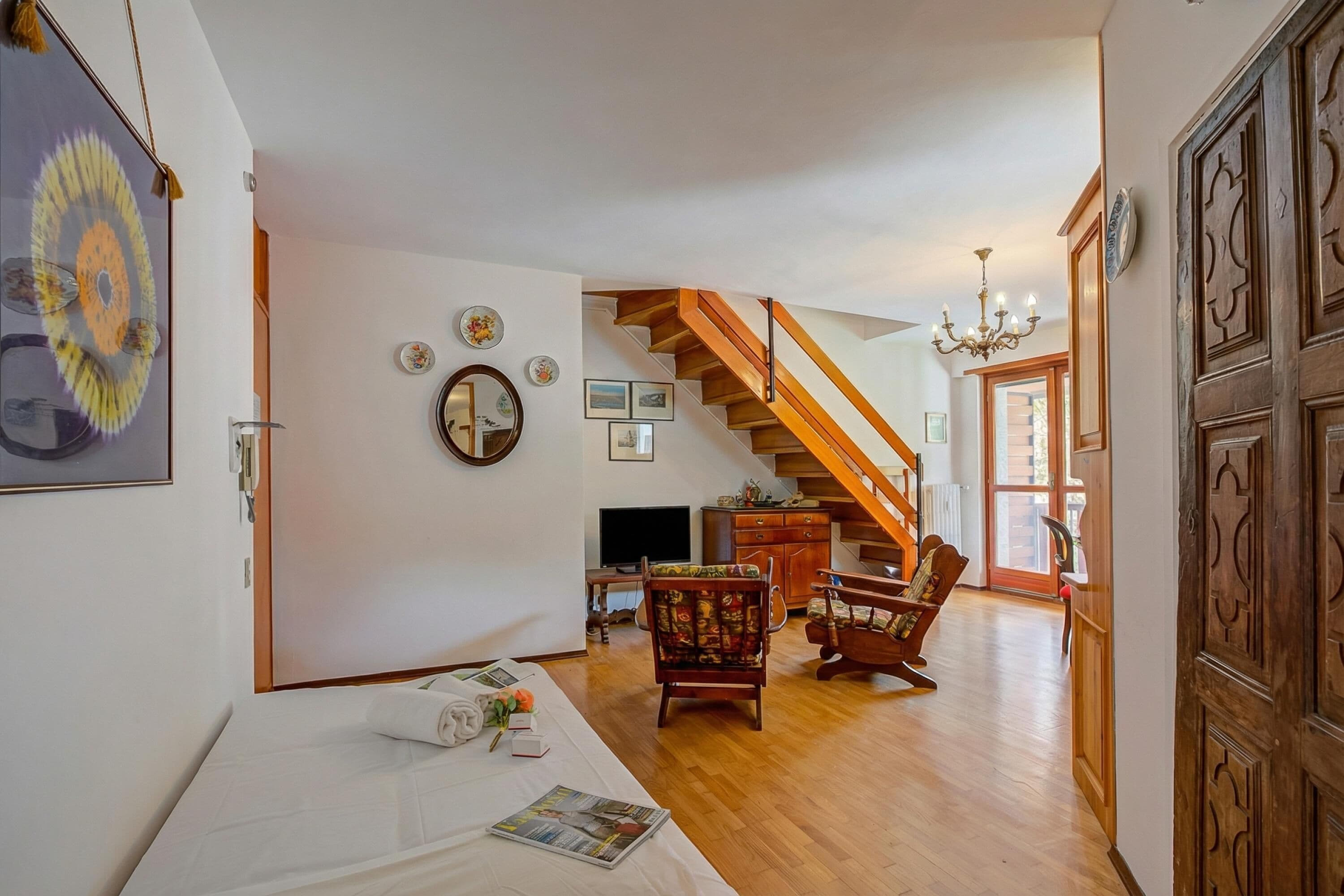 Appartement Familial, 2 chambres, balcon (Il Rododendro in the city center) | Intérieur