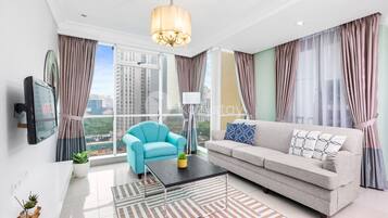 Apartamento, 2 habitaciones | Zona de estar