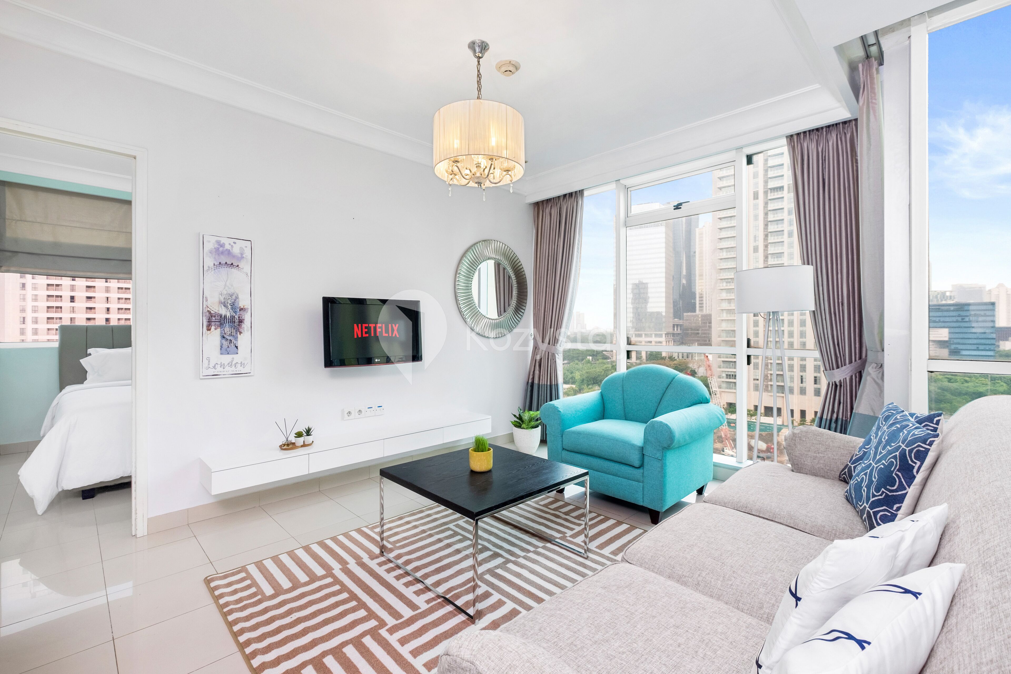 Appartement, 2 chambres | Coin séjour