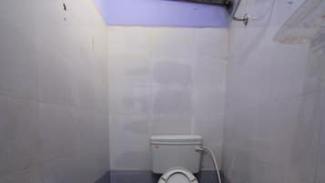 Shower, free toiletries, towels