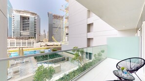 View from room - WelHome - Cozy 1BR With Private Balcony Steps From the Canal (Dubai)