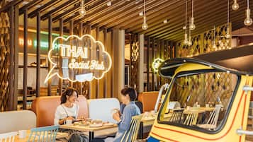 5 restaurants, breakfast, lunch, dinner served; Fusion cuisine