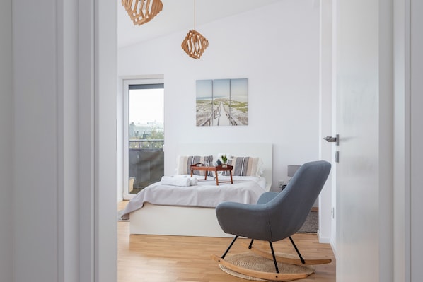 Apartment, 2 Schlafzimmer, Balkon | 2 Schlafzimmer, Bettwäsche