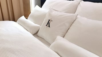 Standard-Doppel- oder -Zweibettzimmer, Balkon | Hochwertige Bettwaren, Select-Comfort-Betten