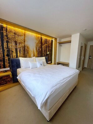 Quarto casal ou duplo standard | Roupas de cama premium, camas Select Comfort