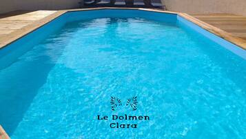 Piscine extérieure, piscine chauffée