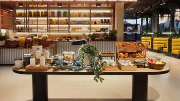 Daily buffet breakfast (EUR 21.50 per person)