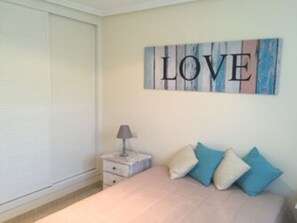 2 bedrooms, iron/ironing board, travel crib, WiFi