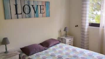 2 bedrooms, iron/ironing board, travel crib, WiFi