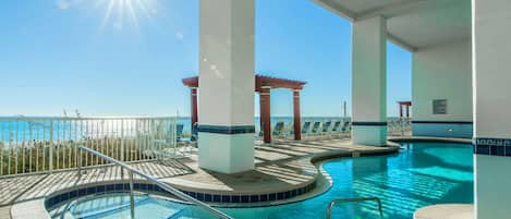 Gulf side indoor outdoor pool