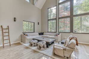 Televisión y chimenea 