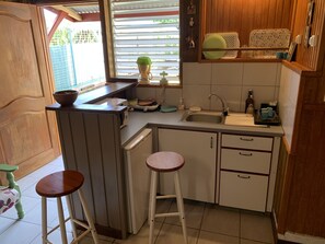 Private kitchen - Studio 40 m2 (les trois ilets, le marin)