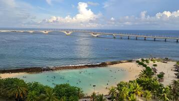 Beach nearby, white sand