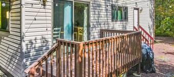 Tranquil dog-friendly home with decks, pool table, pool access, & hot tub