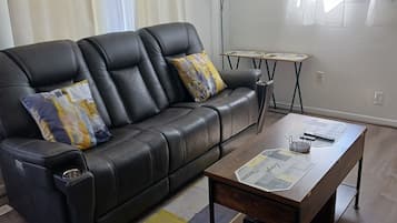 Smart TV, fireplace, video games, books