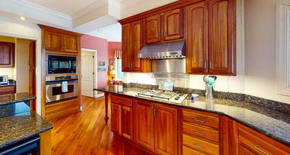 Lakefront home with deck, private beach, firepit, WiFi, & W/D - quiet location