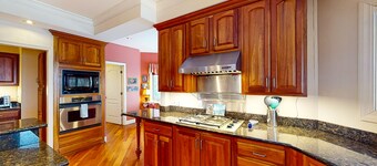 Lakefront home with deck, private beach, firepit, WiFi, & W/D - quiet location