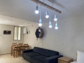 Individually decorated, individually furnished, iron/ironing board