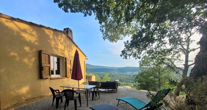 House with swimming pool in a peaceful, relaxing setting. Pets allowed.