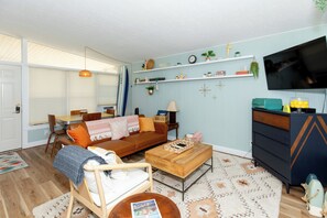 TV connectée, cheminée