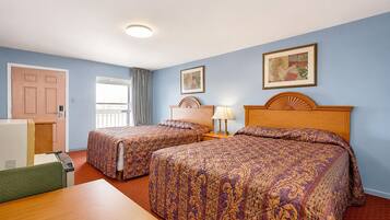 Desk, WiFi (free), bed sheets