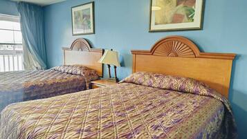 Desk, free WiFi, bed sheets