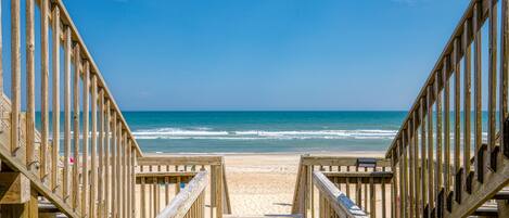 Aan het strand